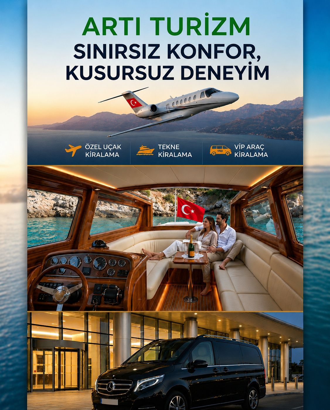 VIP Car Rental in Hatay Private Jet, Yacht, Sedan & SUV Rental Artı Turizm