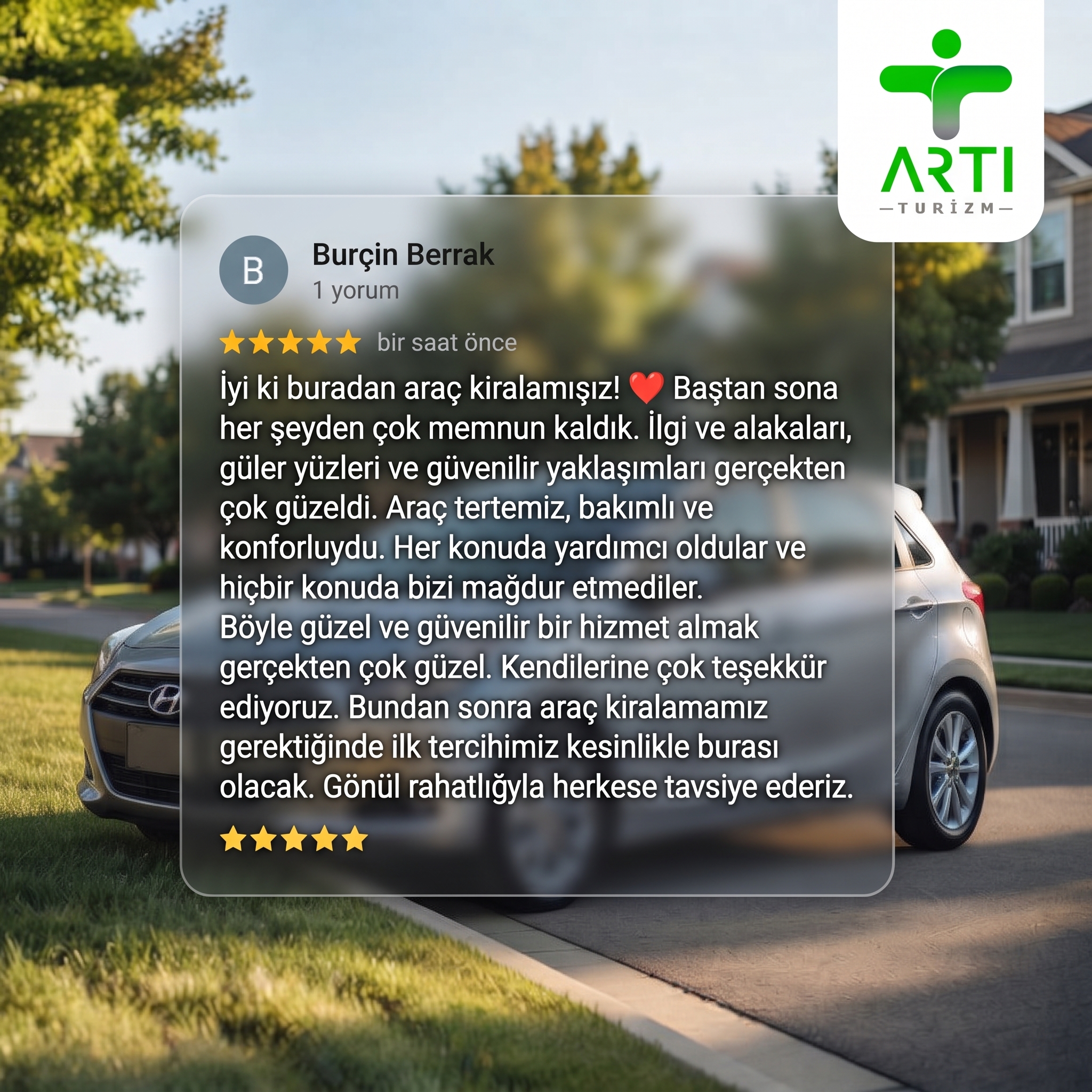 Google 5 Yıldızlı Müşteri Yorumları Araç Kiralama Tercihini Nasıl Etkiler?