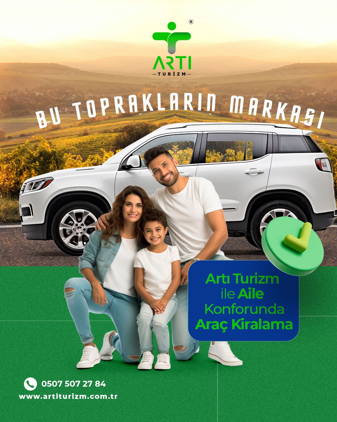 Hatay Araç Kiralama  Antakya Rent a Car & Hatay Havalimanı Transfer  Arti Turizm