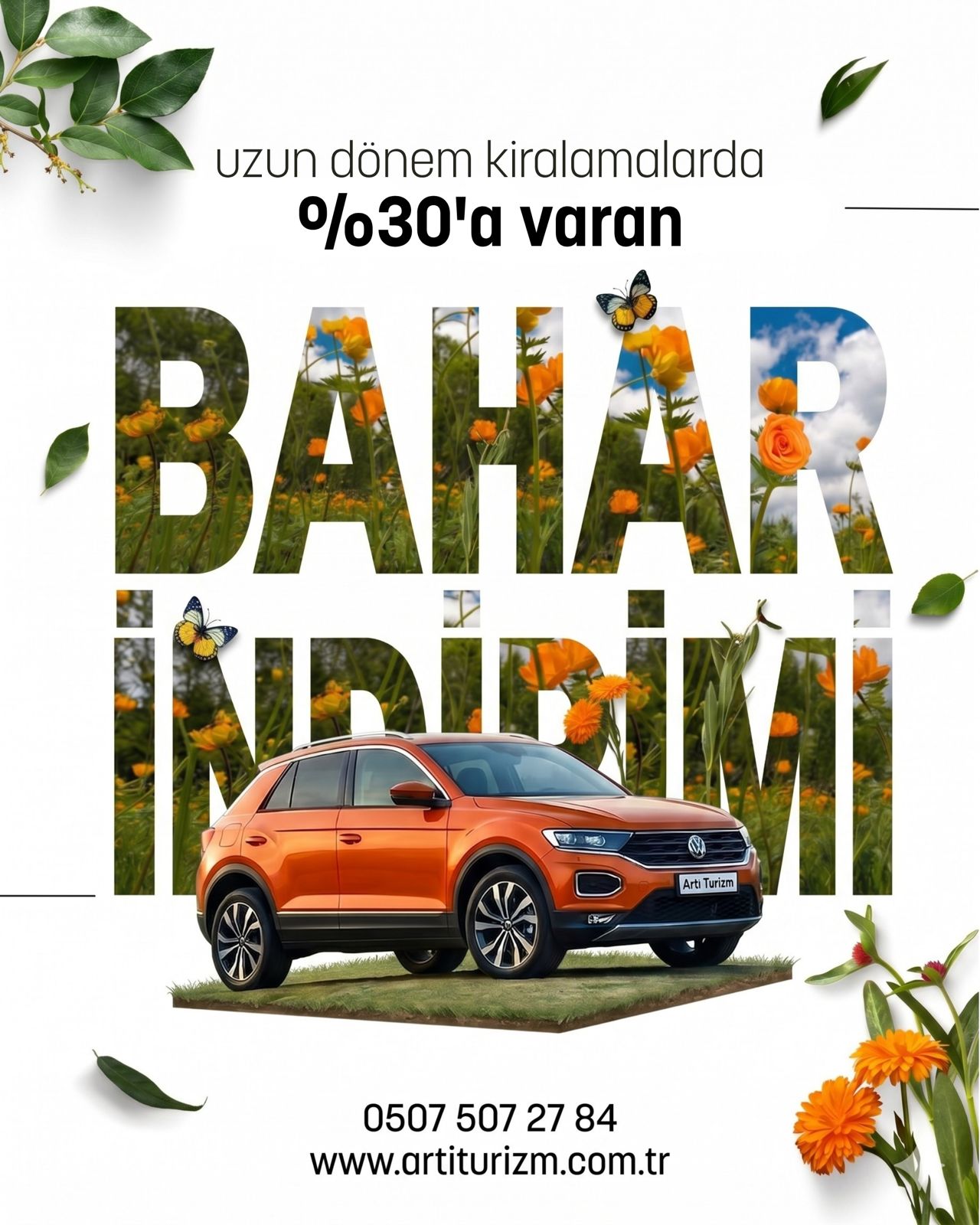 Hatay Araç Kiralama Kampanya Uzun Dönem Kiralamada %30 İndirim Havalimanı Teslim