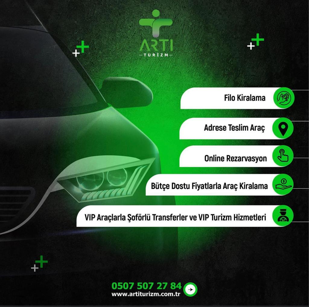 Antakya Araç Kiralama  Güvenilir ve Tertemiz Araçlar Artı Turizm
