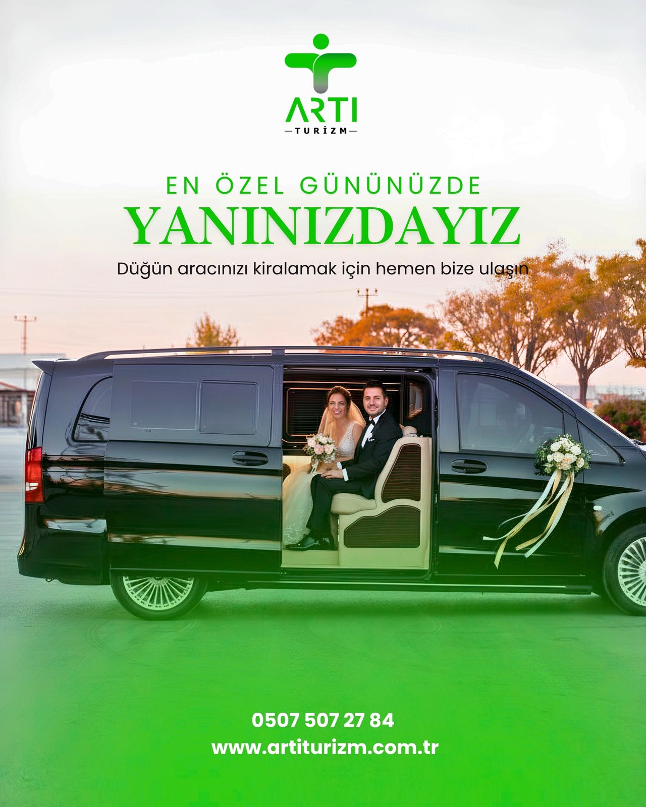 Luxury Wedding Transportation in Hatay VIP Wedding Car Hire Artı Turizm